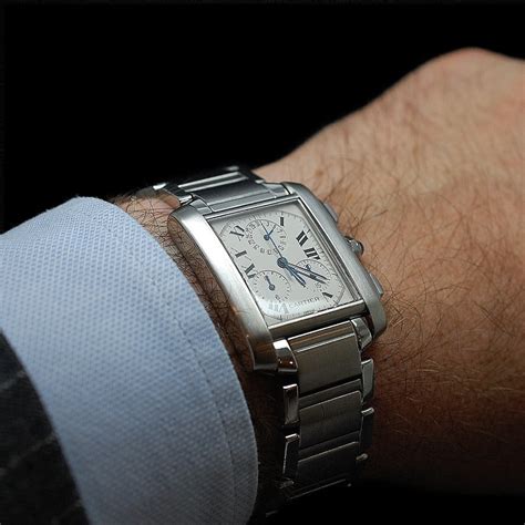 montre cartier tank homme occasion|cartier full tank watch.